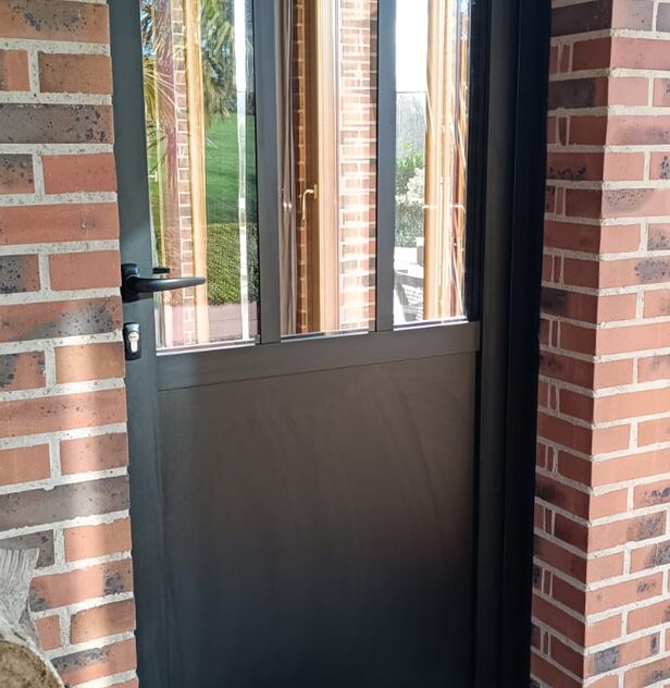 porte entrée style industriel